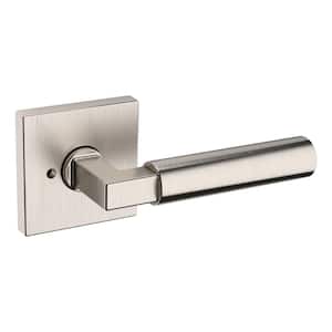 Privacy L029 Lifetime Satin Nickel Bed/Bath Door Handle Lever with R017 Rose