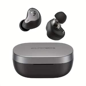 Black Wireless Bluetooth Noise Cancelling Earbud and In-Ear Earbuds