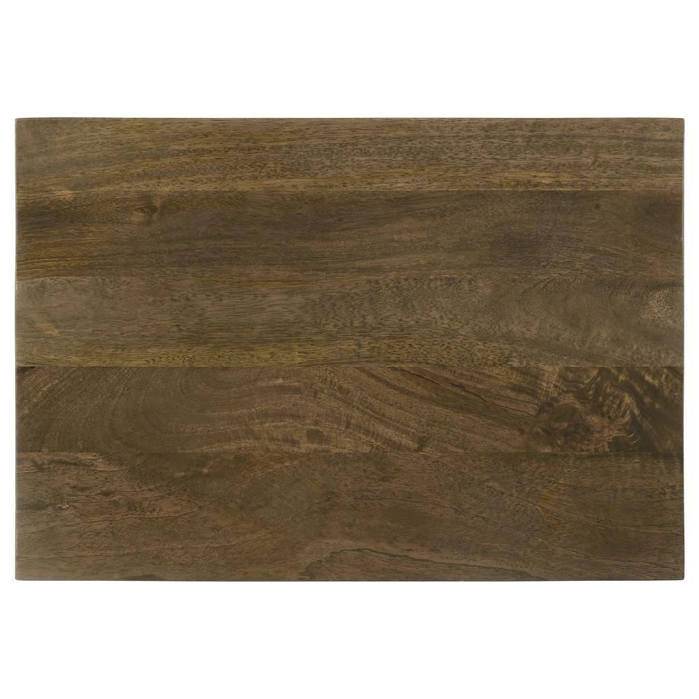 Zaria Brown Mango Wood Rustic Accent Cabinet