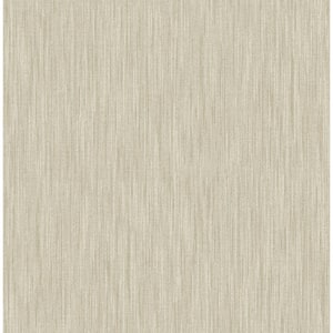 Chiniile Light Brown Linen Texture Paper Strippable Roll (Covers 56.4 sq. ft.)