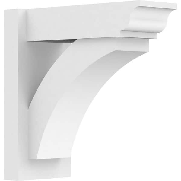 Ekena Millwork Thorton 7 in. W x 16 in. H x 16 in. D Signature Urethane Polyurethane Outlooker with Traditional Ends