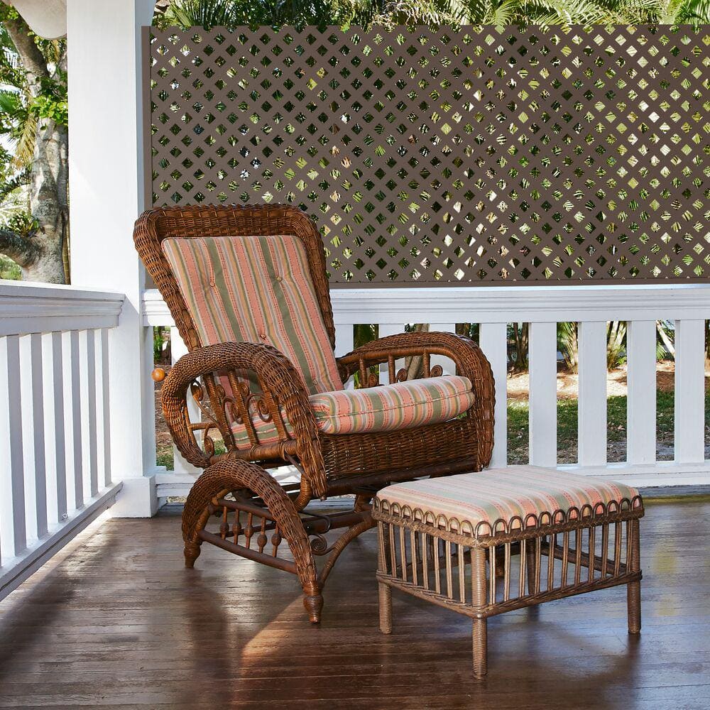 4 ft. x 8 ft. Brazilian Walnut Diamond Garden Vinyl Lattice