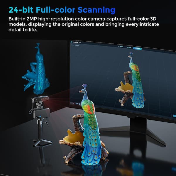 Vrbgify 3D Scanner CR-Scan Ferret Pro, for 3D Printing with Anti
