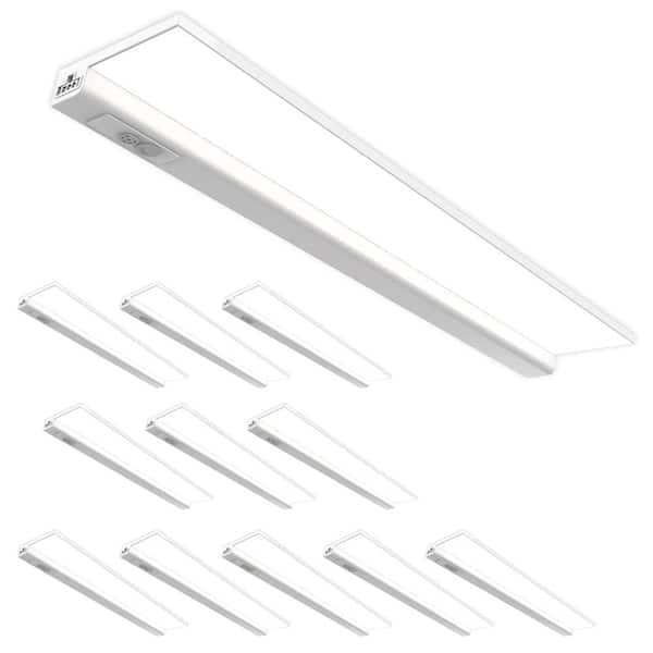 Feit Electric 20.5 in. (Fits 24 in.) Hardwired White Color Changing Onesync Integrated LED Linkable Under Cabinet Light (12-Pack)