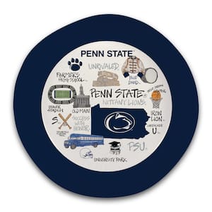 Penn State 13.5 in. 64 fl. oz. Assorted Colors Melamine Serving Bowl