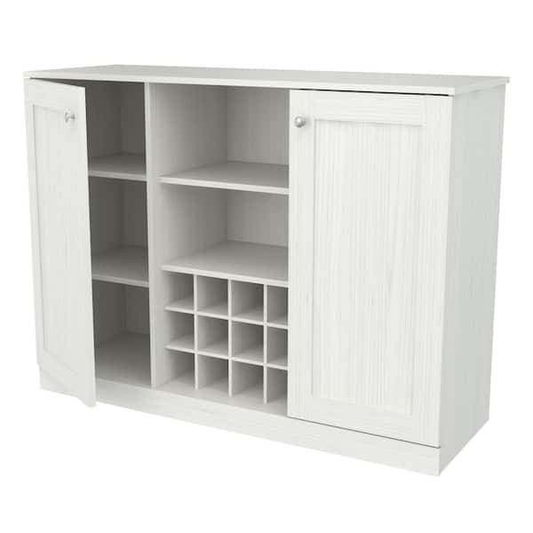 inval america LLC 2-Doors Washed Oak Buffet Cabinet