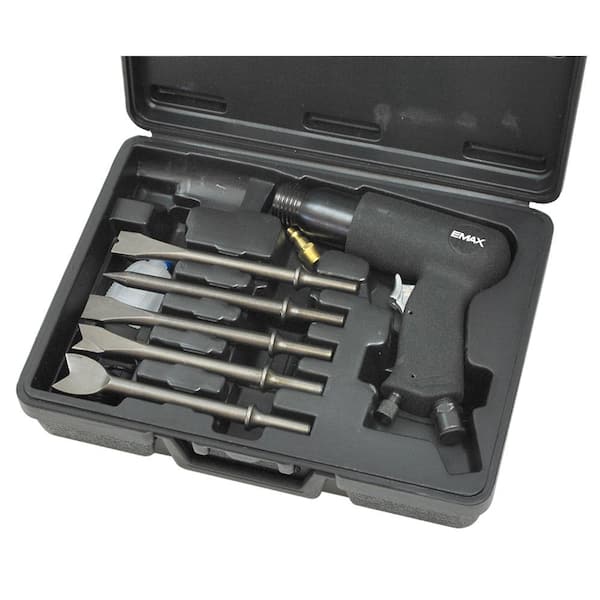 EMAX Industrial Duty Air Hammer Kit with Case (9-Piece)