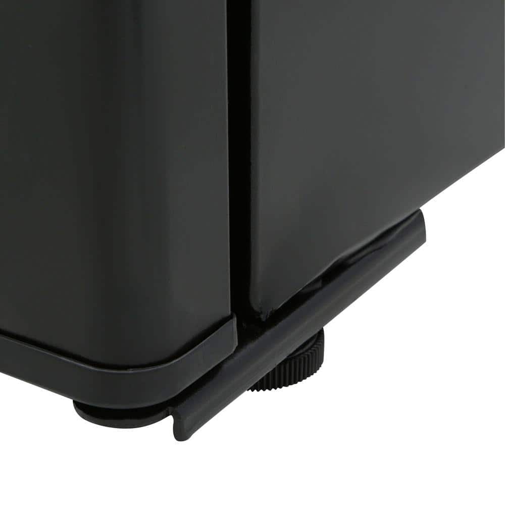 Compact Black Energy Star Freestanding Refrigerator with Reversible Door