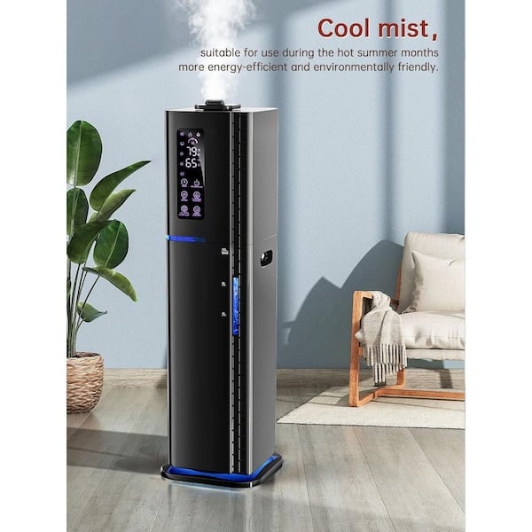 2.64 Gal Warm & Cool Mist Humidifier,Top Fill with Ambient Light,3 Mist Modes, 24H Timer,Quiet for Bedroom & Living Room