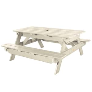 Hometown Picnic Table in Whitewash