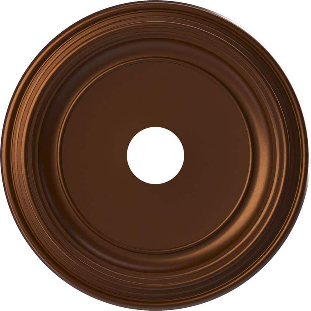 Traditional 19 in. O.D. x 3-1/2 in. I.D. x 1-1/2 in. P Thermoformed PVC Ceiling Medallion Metallic Dark Copper price history on PriceWatchPro