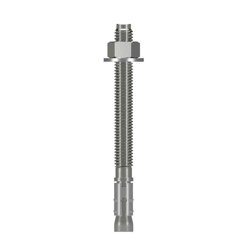 25/Bx 5/8 x 4-1/2 316 Stainless Steel Powers Power-Stud+ SD6 Strength Design Wedge Expansion Anchors 