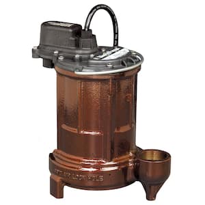 250-Series 1/3 HP 115-Volt Submersible Effluent Sump Pump with 10 ft. Power Cord