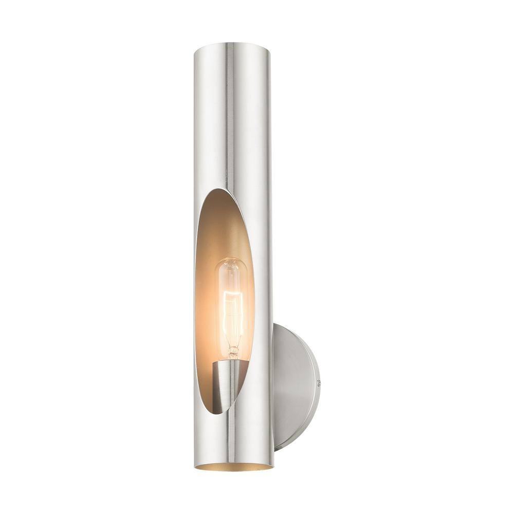 Brushed Nickel 16" Industrial Wall Sconce