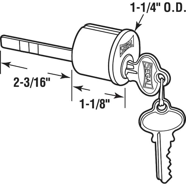 Have a question about Prime-Line Replacement Deadbolt Cylinder in Brushed  Chrome Finish? Pg The Home Depot
