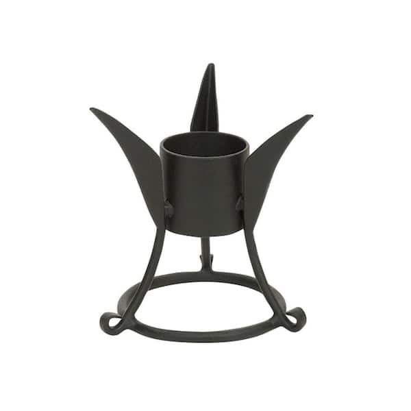 ACHLA DESIGNS Small Trestle Gazing Globe Ball Stand, 7.75 in. Tall Black Powder Coat Finish