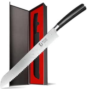 10 in. German High Carbon Steel Professional Full Tang Serrated Bread Knife