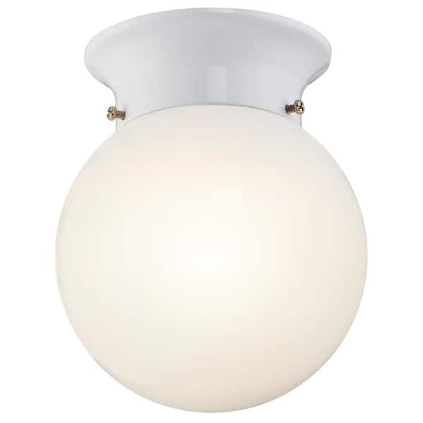 8-Watt White Integrated LED Flush Mount