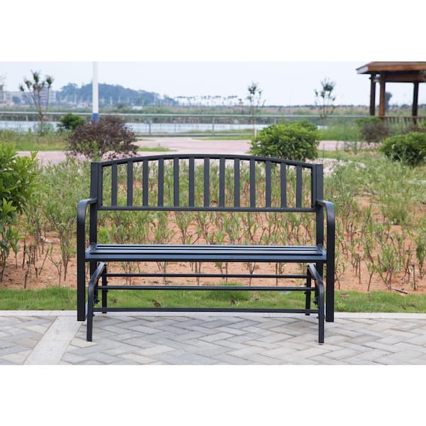 powder coated metal bench