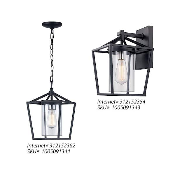 Monteaux Lighting 10-Light 10.25 ft. Black Indoor/Outdoor Plug-In  Integrated LED Lantern String Light C7826 - The Home Depot