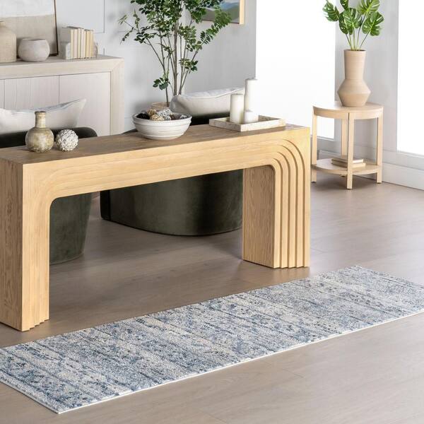 Hattie Transitional Moroccan Area Blue 3 ft. x 8 ft. Indoor Runner Rug