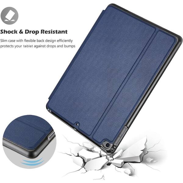 Lukyamzn 9.7 in. Smart Cover Slim Stand Protective Folio Case with