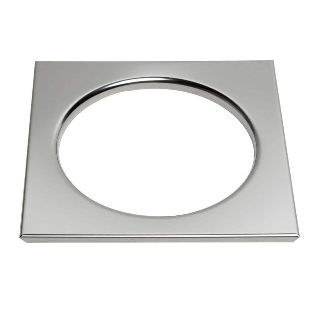 Signature Hardware 446688 Square Shower Drain Cover With Round Strainer -  Brushed Nickel - Drains in Brown, Size … in 2023