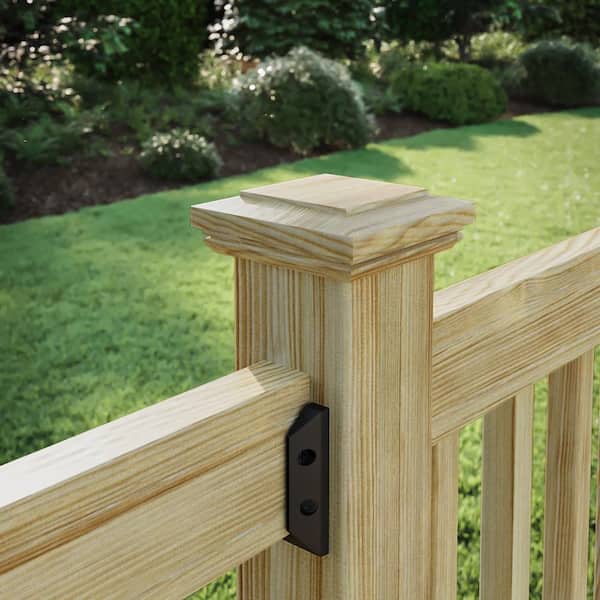 4 in. x 4 in. Hampton Flat Top Pressure Treated Pine Post Cap