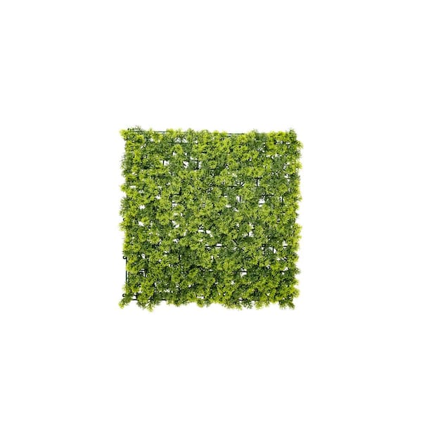 GREENLINE ARTIFICIAL GRASS 20 in. x 20 in. Juniper Artificial Hedge Greenery Panels (6-Piece)