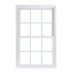 31.75 in. x 49.25 in. 70 Pro Series Low-E Argon Glass Double Hung White Vinyl Replacement Window with Grids, Screen Incl