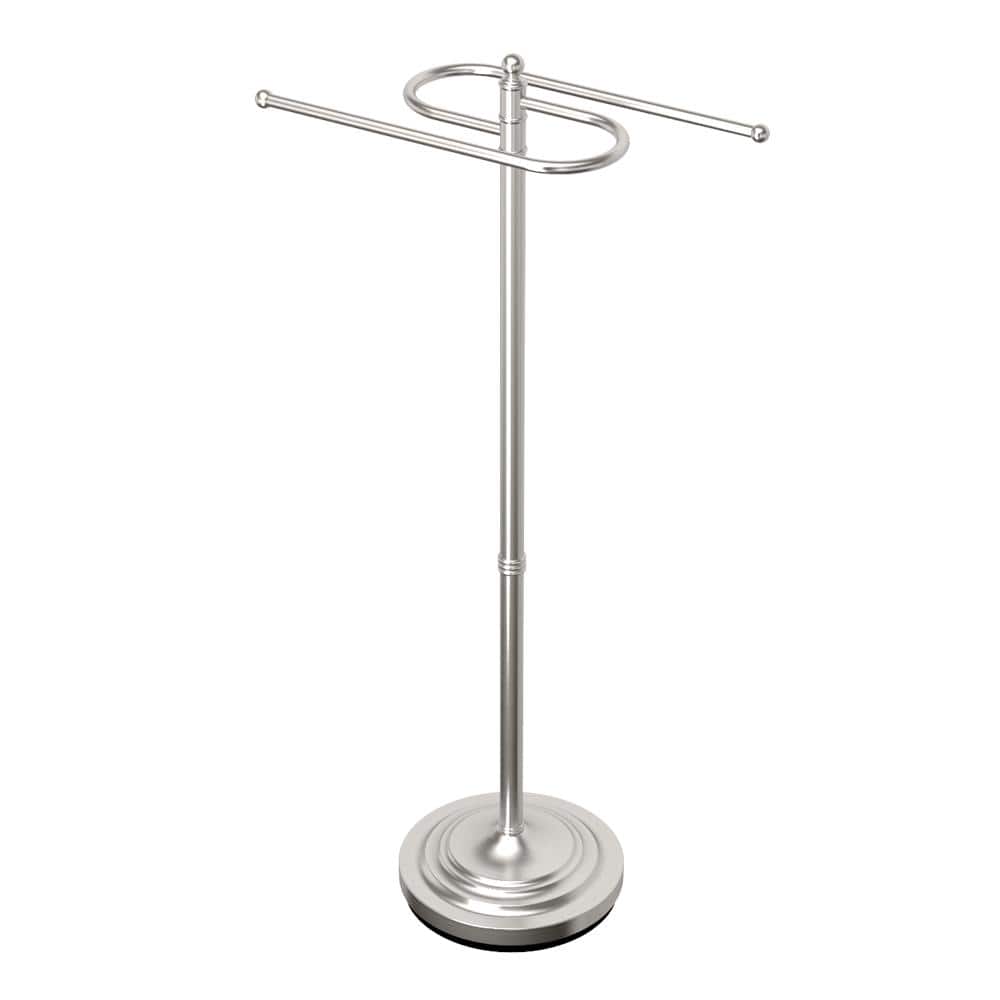 UPC 011296103191 product image for Floor Standing S Style Towel Holder in Satin Nickel | upcitemdb.com
