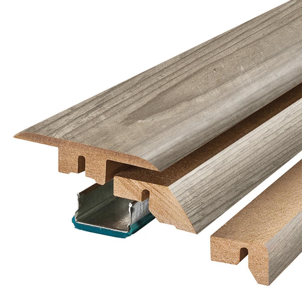 Dalen Grey 0.75 in. T x 2.37 in. W x 78.7 in. L Textured Wood Look Laminate Moulding/Trim 4 in 1 Molding price history on PriceWatchPro