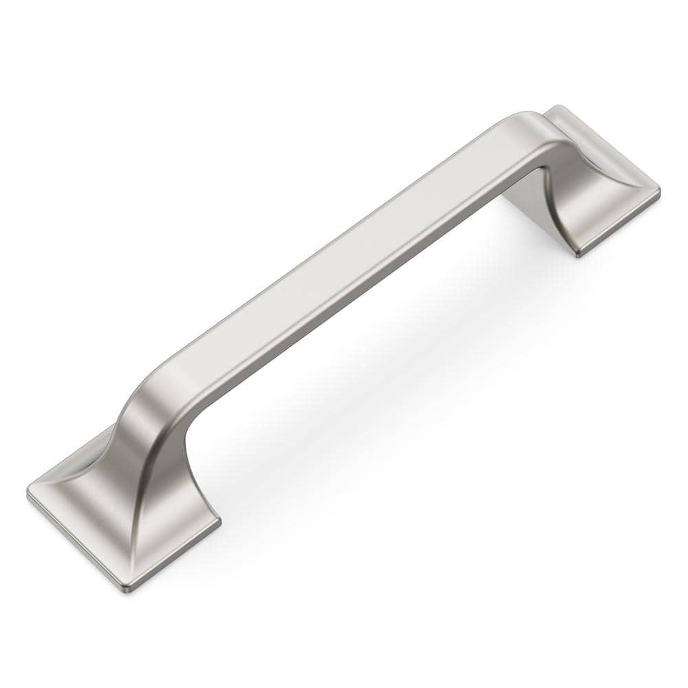 Satin Nickel 3-3/4" Modern Farmhouse Cabinet Pulls with Mounting Hardware
