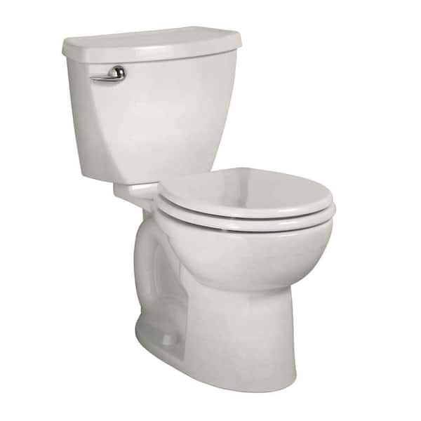 American Standard Cadet 3 Powerwash Tall Height 10 in. Rough 2-Piece 1.28 GPF Single Flush Round Toilet in White, Seat not Included