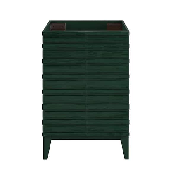 Cascade 24 in. Freestanding Bath Vanity Cabinet without Top in Green Oak