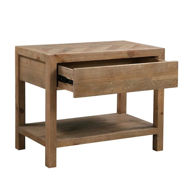 One Drawer Side Table Made From Reclaimed Wood One Drawer Side Table Made From Reclaimed Wood