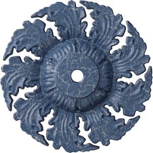 14-5/8 in. x 2-1/4 in. Needham Urethane Ceiling Medallion (Fits Canopies upto 4-1/4 in.), Americana Crackle