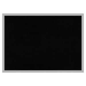 Hera Chrome Framed Black Corkboard 29 in. x 21 in. Bulletine Board Memo Board