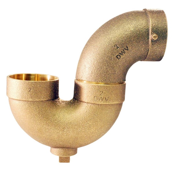 Unbranded 2 in. Cast Brass DWV P-Trap
