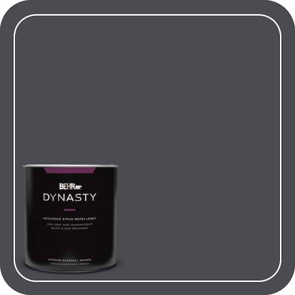 BEHR DYNASTY 1 qt. #N500-7 Night Club One-Coat Hide Eggshell Enamel Interior Stain-Blocking Paint and Primer