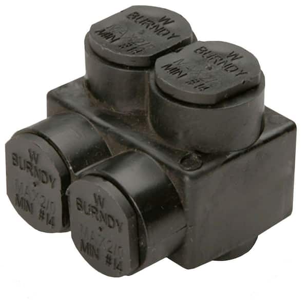 RACO BURNDY Black Dual-Rated Unitap Mechanical Connector, 1-Pack