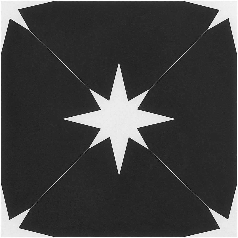 Polaris Nero 9 in. x 0.39 in. Matte Porcelain Floor and Wall Tile Sample price history on PriceWatchPro