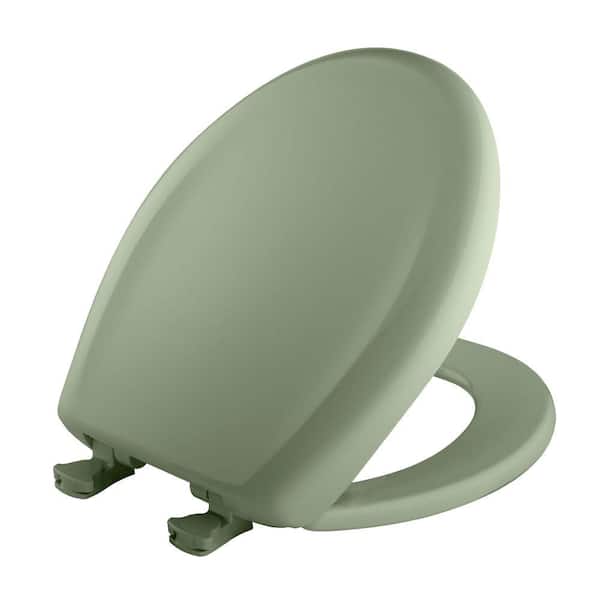 BEMIS Slow Close STA-TITE Round Closed Front Toilet Seat in Bayberry