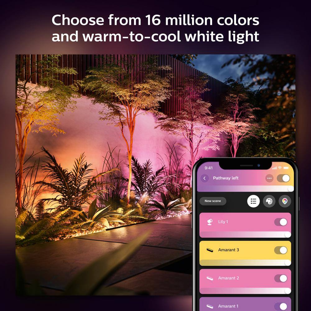 Black Metal LED Smart Outdoor Light Bar with Multicolor Illumination