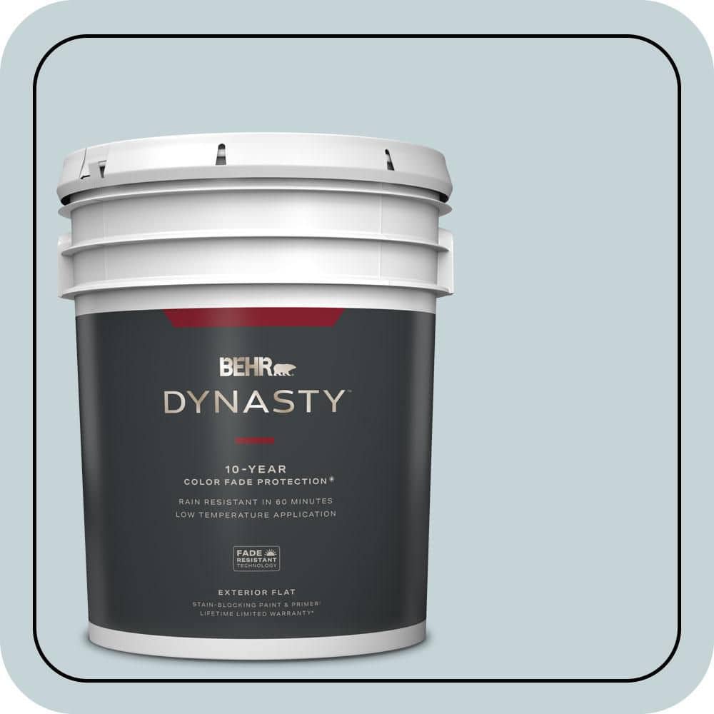 5 gal. #PPL-73 Tranquil Sea Flat Exterior Stain-Blocking Paint & Primer price history on PriceWatchPro