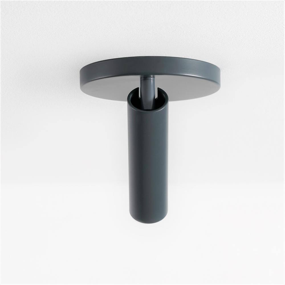Gray Adjustable LED Flush Mount Spotlight