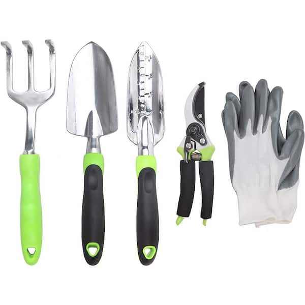 Unbranded 5-Piece Manual Gardening Tools, Garden Tool Set