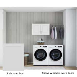 Richmond Verona White Plywood Shaker Stock Ready to Assemble Kitchen-Laundry Cabinet Kit 12 in. x 23 in. x 60 in.