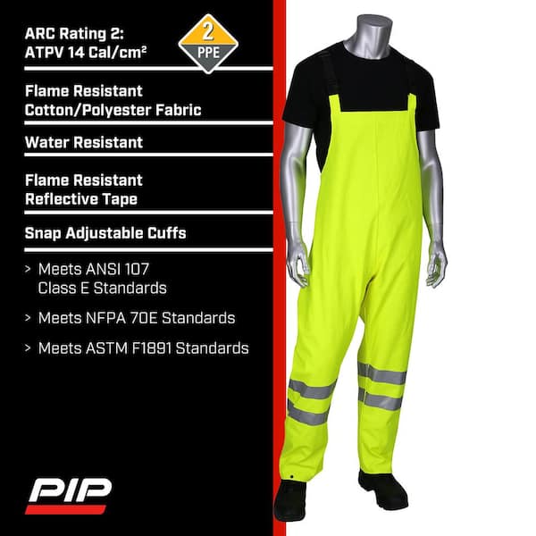PIP VizAR Men's Large Hi Vis AR/FR ANSI Class E Heavy-Duty