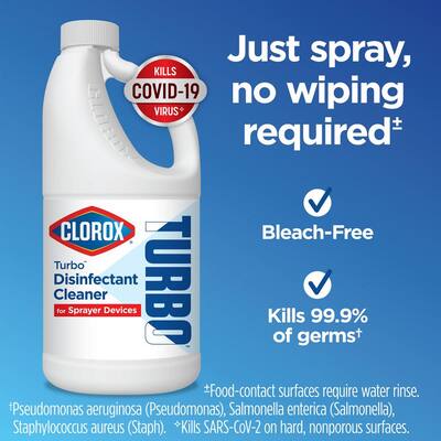 Turbo 64 oz. Bleach-Free Disinfectant Cleaner for Sprayer Devices